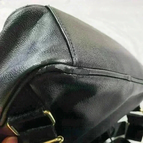 Betsey Johnson White Black Quilted Backpack Small - Picture 13 of 16